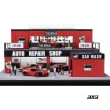  SCJ DIORAMA - 1/64 AUTO REPAIR SHOP MINIATURE SCENE SHOU CANG JIA DIORAMA GARA SỬA XE - SCJ82055 