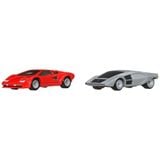  HOT WHEELS PREMIUM - SET 2 CHIẾC LAMBORGHINI COUNTACH LP5000 QV VS LANCIA STRATOS ZERO - JBL02 