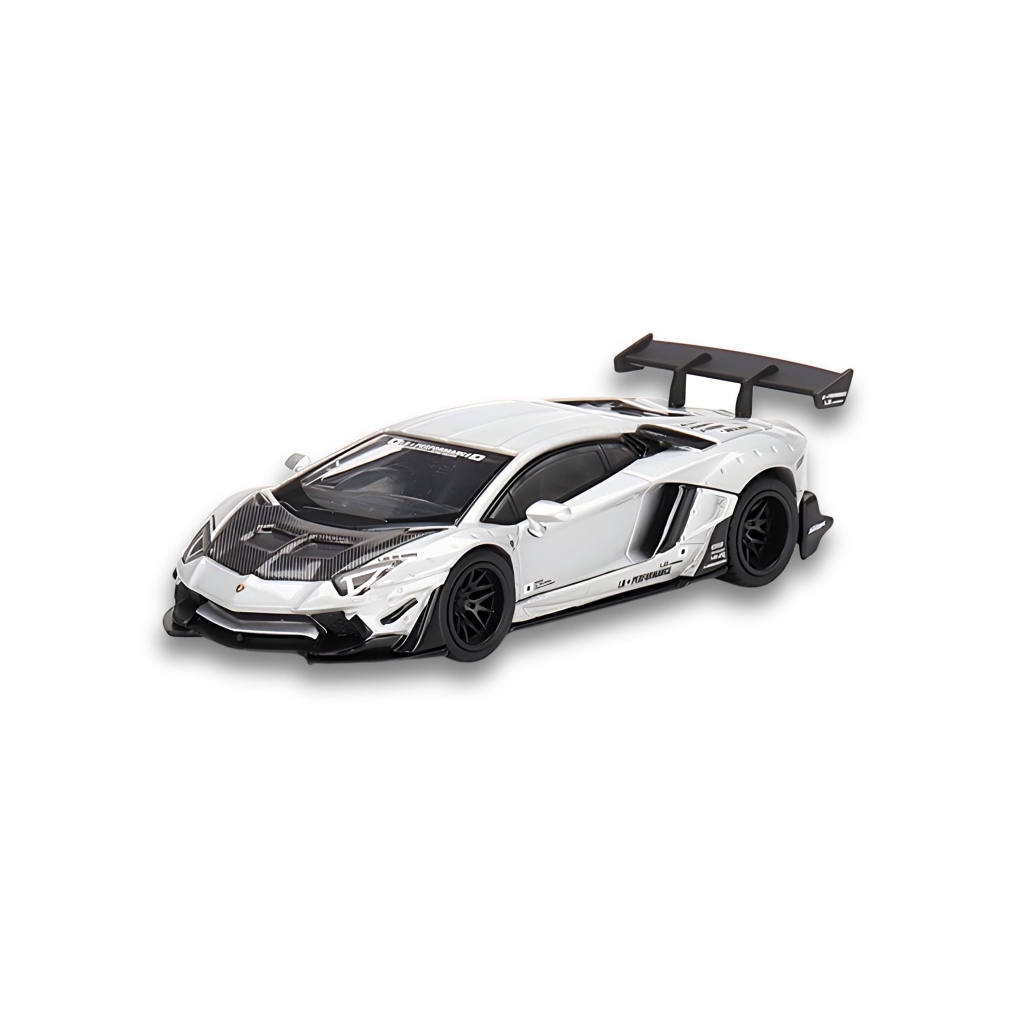 MiNiGT 449 ランボルギーニアヴェンタドール　Matt silver MINI GT - LB☆WORKS LAMBORGHINI AVENTADOR MATT SILVER LHD - 449