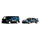  HOT WHEELS PREMIUM - SET 2 CHIẾC HKS MBK VAN & NISSAN SKYLINE GT-R BCNR33 - HKF53 