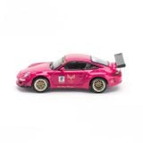  POP RACE - 1/64 PORSCHE RWB 997 AVA PINK - PR64187 