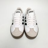  ADIDAS VL COURT BASE WHITE BLACK TAN ID3714 