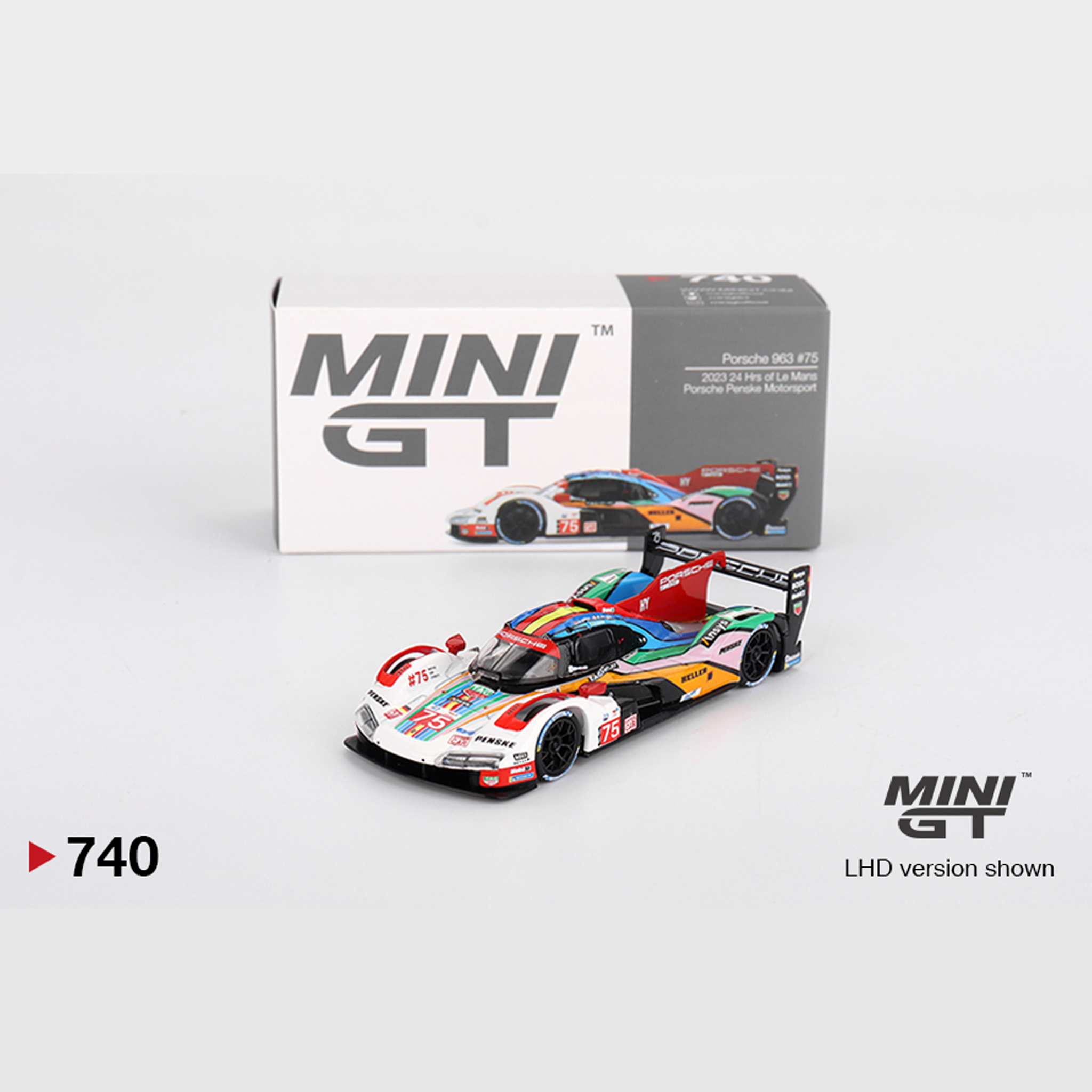  MINI GT Porsche 963 #75 Porsche Penske Motorsport 2023 24 Hrs of Le Mans 740 