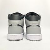  NIKE AIR JORDAN 1 MID LIGHT SMOKE GREY 554724-078 