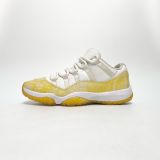  NIKE AIR JORDAN 11 RETRO LOW YELLOW SNAKESKIN (W) AH7860-107 