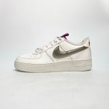  NIKE AIR FORCE 1 LOW SILVER GOLD DH9595-001 