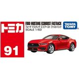  TOMICA - 1/63 FORD MUSTANG ECOBOOST FASTBACK RED NO.91 - TB.91 