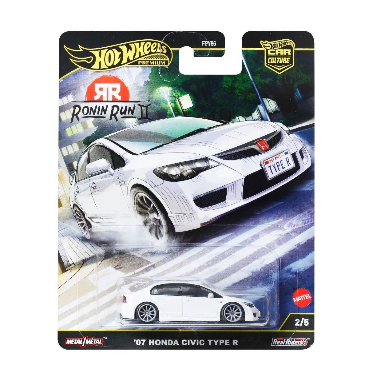  HOT WHEELS PREMIUM - ‘07 HONDA CIVIC TYPE R - JBK53 
