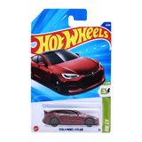  HOT WHEELS BASIC - TESLA MODEL S PLAID MAROON - HYW86 
