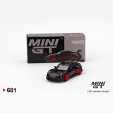  MINI GT - Porsche 911 (992) GT3 RS Black with Pyro Red - 681 