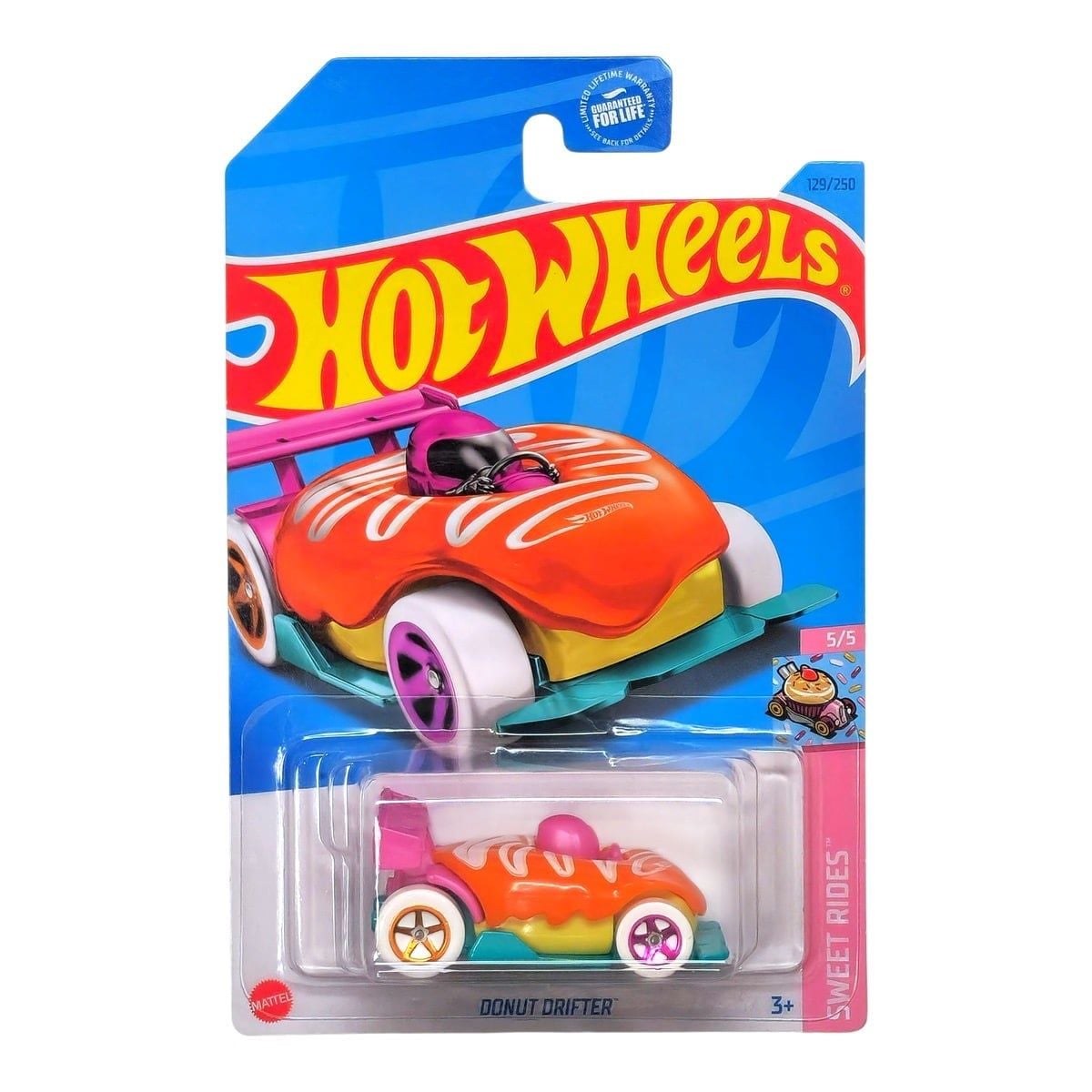  HOT WHEELS SWEET RIDES - DONUT DRIFTER ORANGE - HKK97 