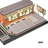  SCJ DIORAMA - 1/64 [CÓ ĐÈN] 7-ELEVEN CONVENIENCE STORE DIORAMA SHOU CANG JIA LARGE - SCJ82044-A 