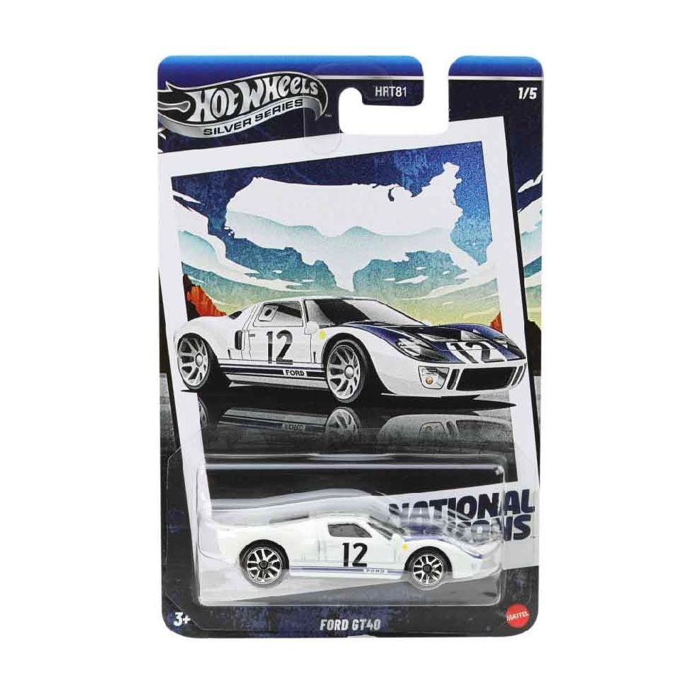  HOT WHEELS SILVER - FORD GT40 - JBY87 