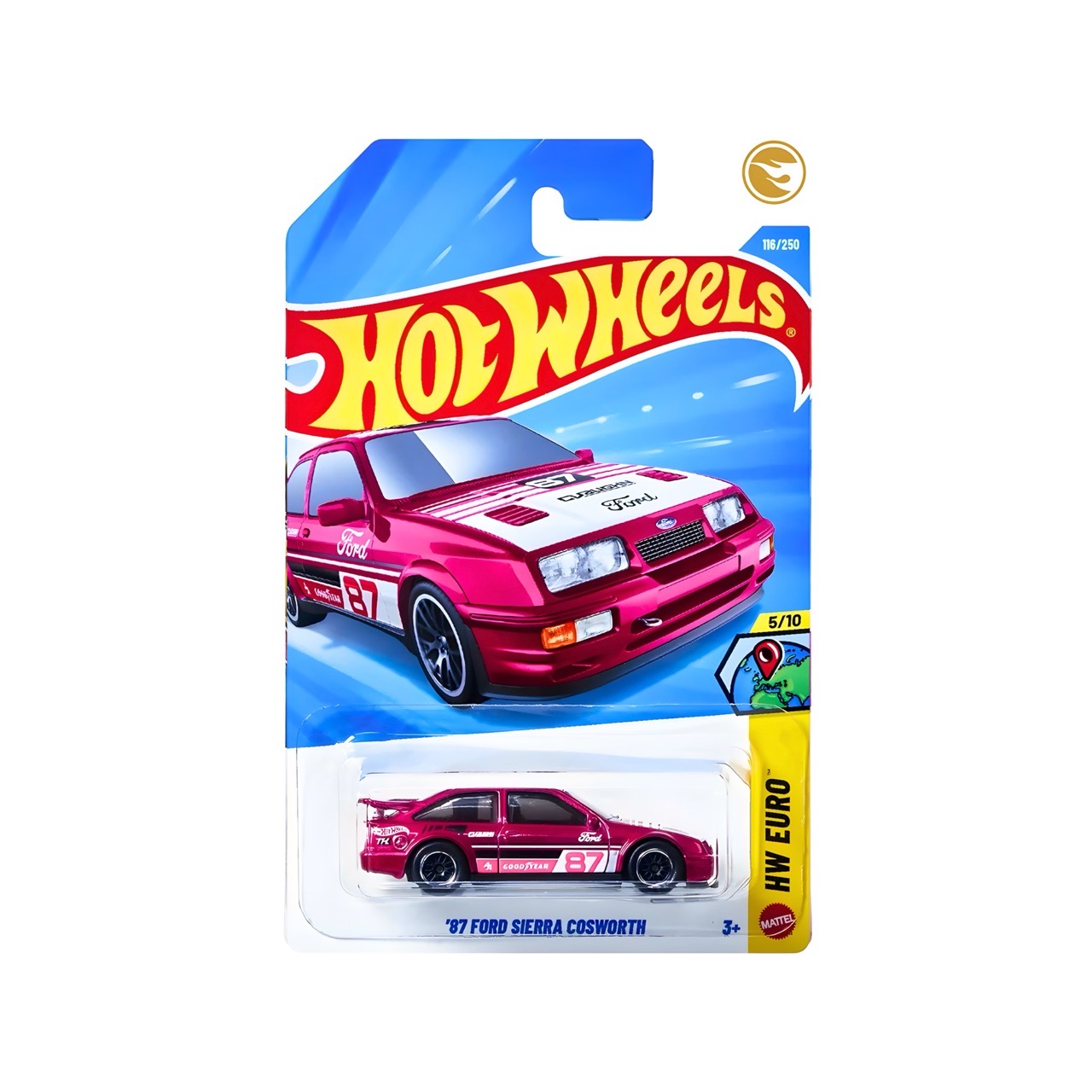 ミニカー Hotwheels STH ford Cierra Cosworth HOT WHEELS STH - '87 FORD SIERRA COSWORTH PINK SUPER TREASURE HUNT