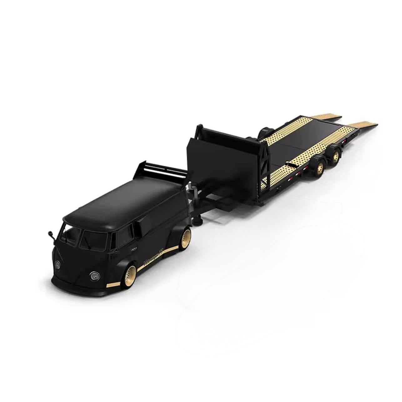  MINI STATION - 1/64 VOLKSWAGEN BEETLE TAGAR TRAILER STELLA ARTOIS LIVERY - MS64W 