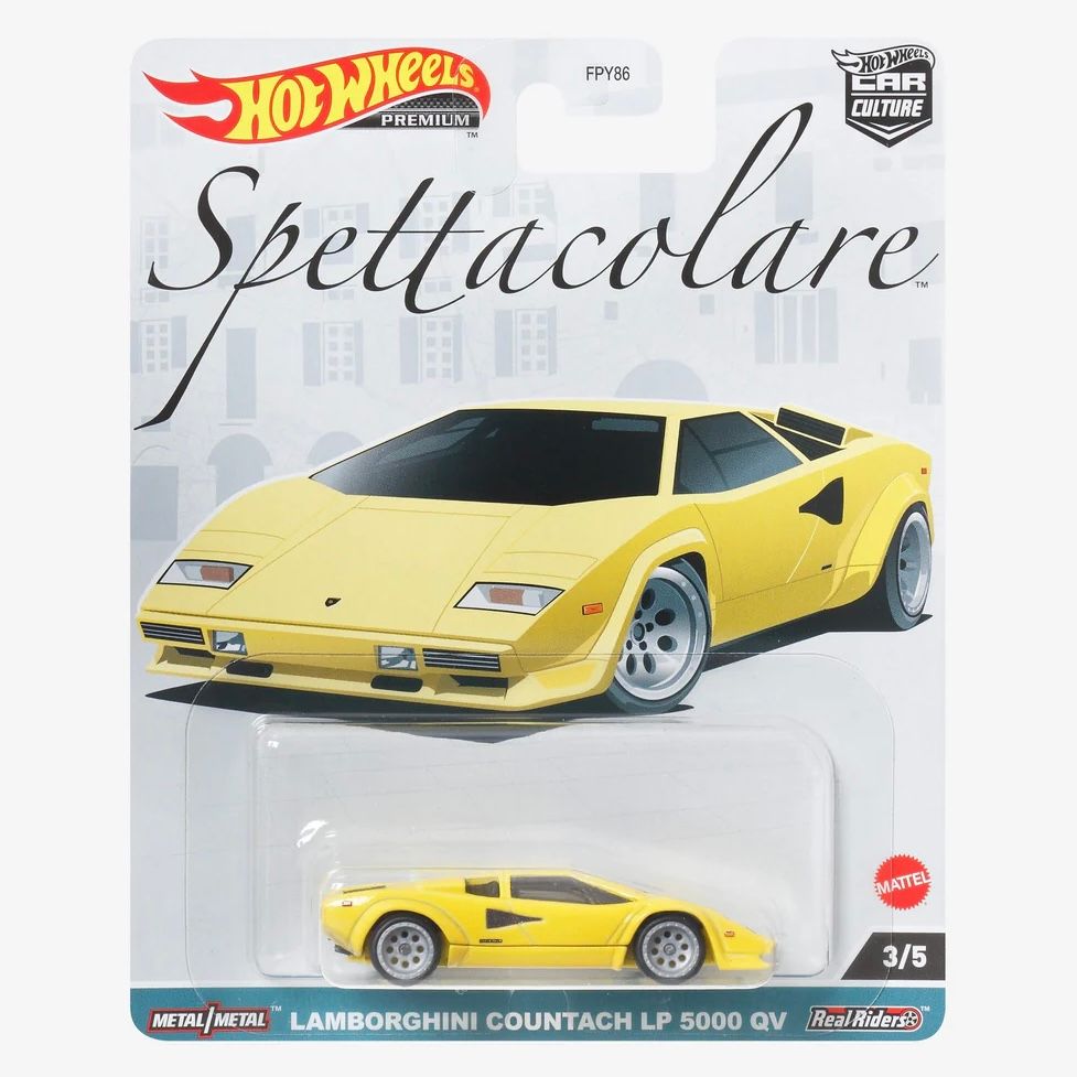  HOT WHEELS PREMIUM - SPETTACOLARE LAMBORGHINI COUNTACH LP 5000 QV - HKC47 