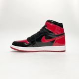  NIKE AIR JORDAN 1 RETRO HIGH OG PATENT BRED 555088 063 