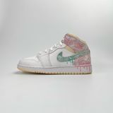  NIKE AIR JORDAN 1 MID FEATURES PAINT DRIP DD1666-100 