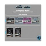  TARMAC WORKS - 1/64 KOENIGSEGG REGERA SILVER METALLIC BLUE ACCENTS MODEL CAR WITH TRADING CARDS COMBO SET - T64G-TL017-SL 