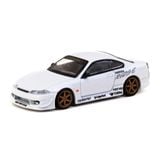  TARMAC WORKS - VERTEX NISSAN SILVIA S15 WHITE METALLIC LAMLEY SPECIAL EDITION - T64G-023-WH 