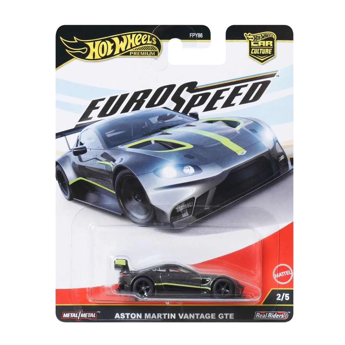  HOT WHEELS PREMIUM - EURO SPEED ASTON MARTIN VANTAGE GTE - JBK76 