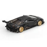  MINI GT - [ CARD NHẬT ] 1/64 LAMBORGHINI AVENTADOR LB-WORKS MATTE BLACK LBWK CARD - 1087LB 