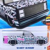  HOT WHEELS TRUCKIN' ALONG - '83 CHEVY SILVERADO BLACK WIDOW - JJJ13 