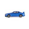  MINI GT - 1/64 NISSAN SKYLINE GT-R R34 V-SPEC BAYSIDE BLUE - 759 