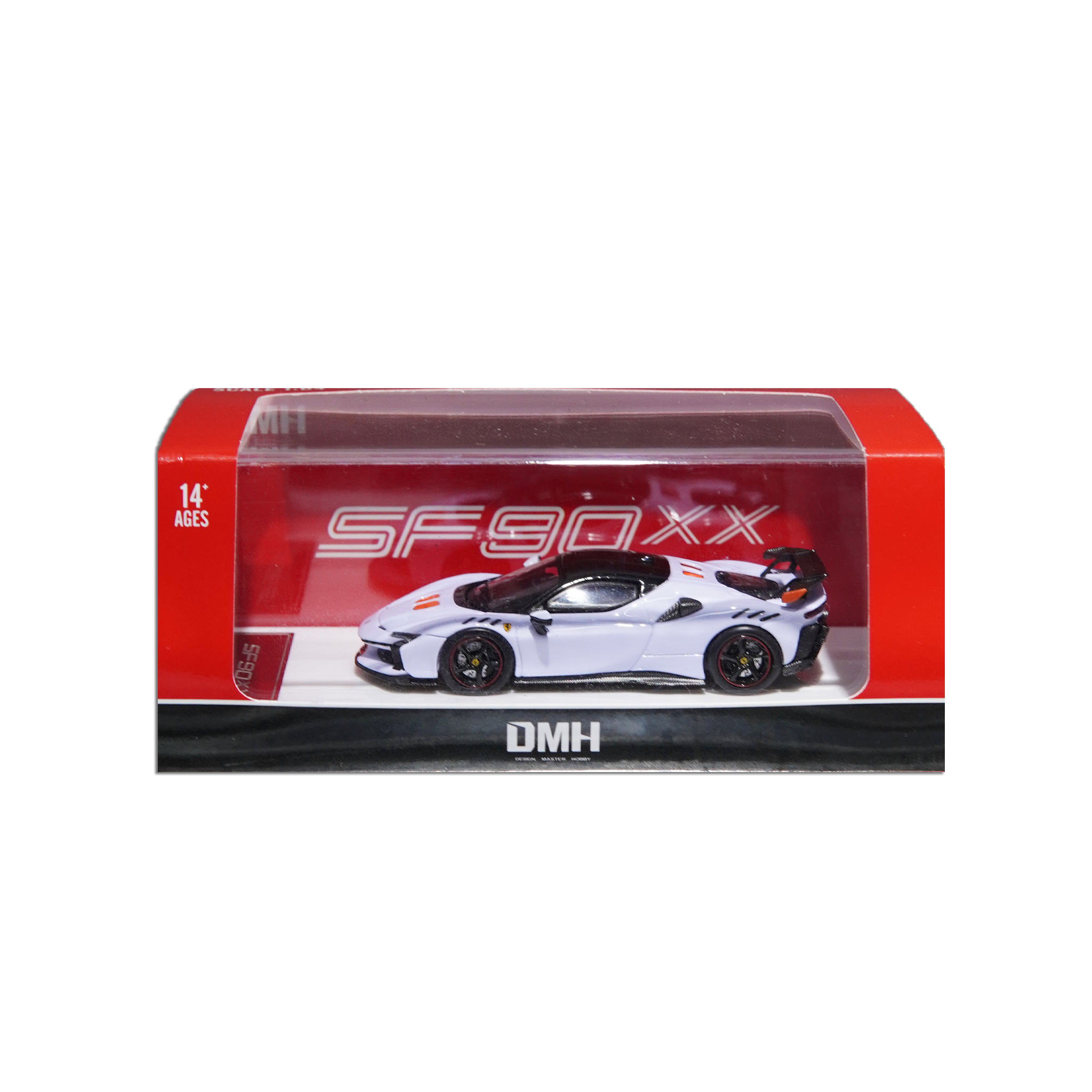  DMH - FERRARI SF90 XX STRADALE PRANCING HORSE WHITE GREY DMHSF90 