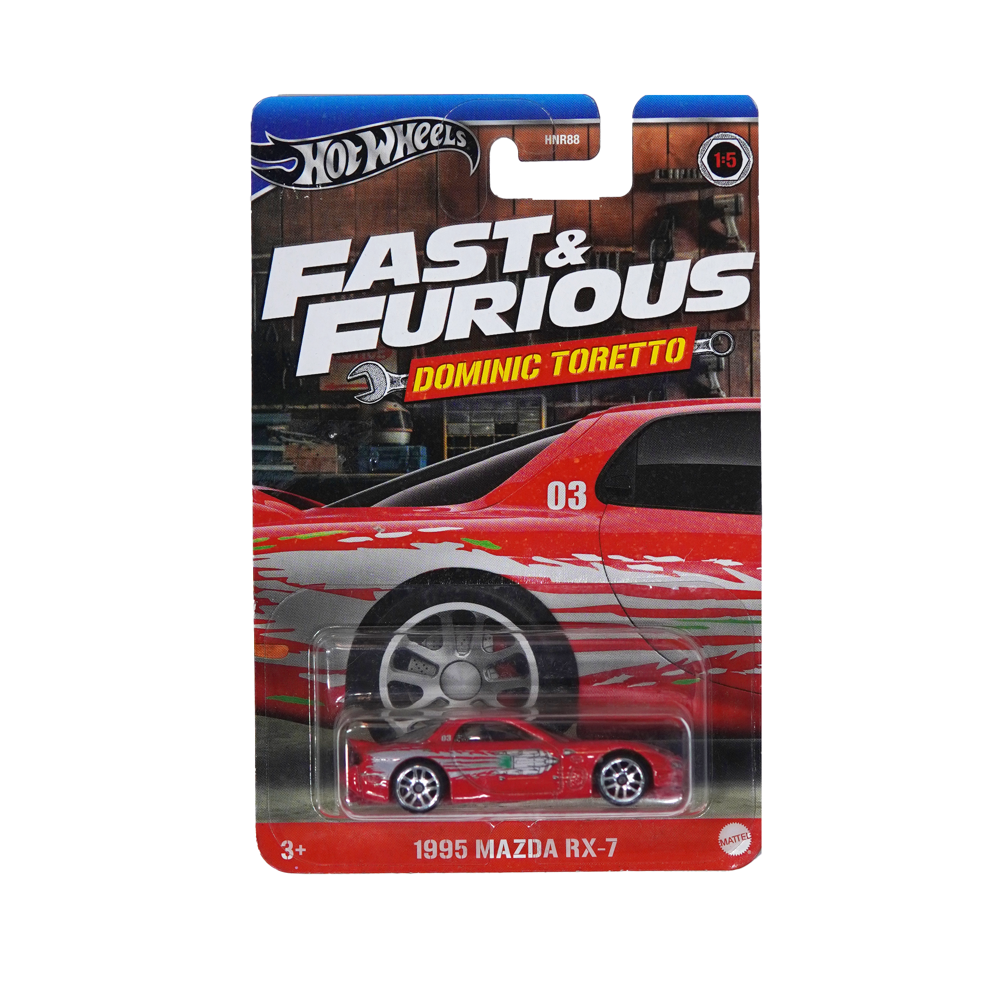  HOT WHEELS SILVER 1995 MAZDA RX-7 HRW46 