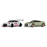  HOT WHEELS PREMIUM - SET 2 CHIẾC NISSAN GT-R NISMO GT3 VS R35 - JBL05 