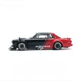  POP RACE - 1/64 SKYLINE GT-R V8 DRIFT HAKOSUKA ADVAN LIVERY - PR6481 