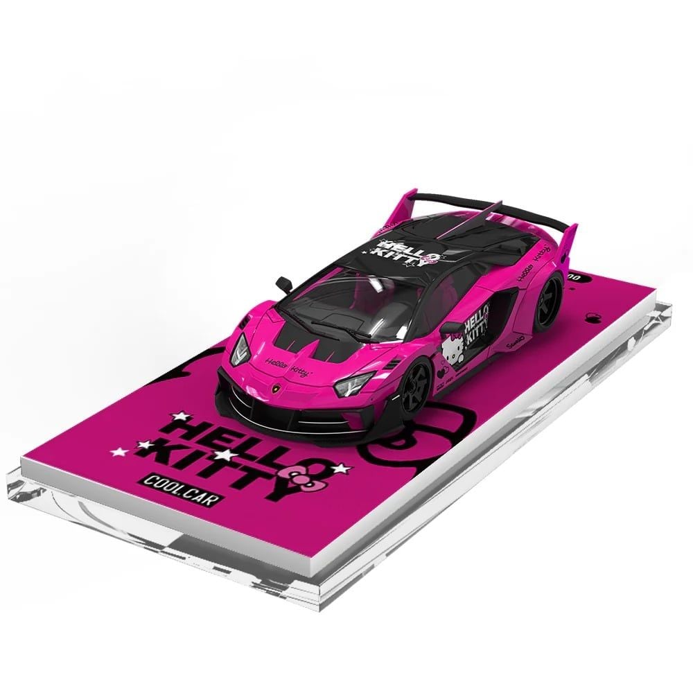  COOL.CAR - LAMBORGHINI AVENTADOR LBWK HELLO KITTY PINK 