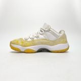  NIKE AIR JORDAN 11 RETRO LOW YELLOW SNAKESKIN (W) AH7860-107 
