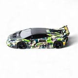  FLAME - 1/64 LBWK WIDE BODY LAMBORGHINI HURACAN LP610-4 LBWK WIDEBODY CAMOUFLAGE BAPE - F64LB 