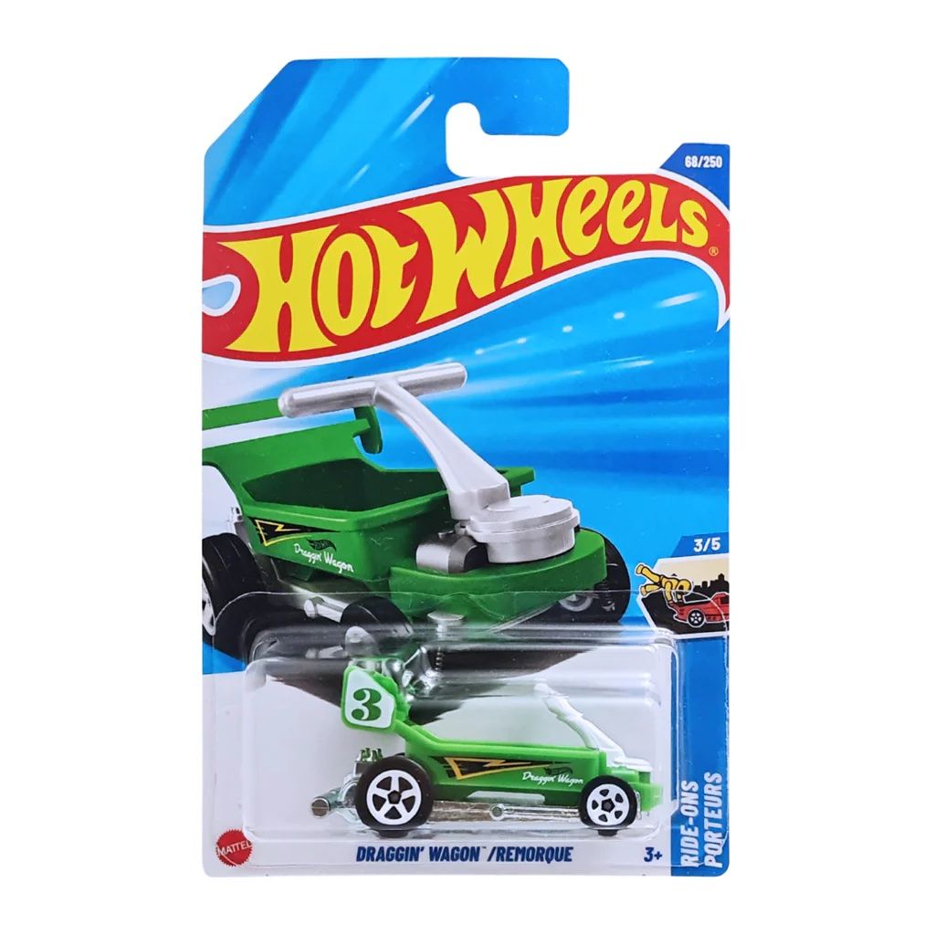  HOT WHEELS BASIC - DRAGGIN’ WAGON / REMORQUE - HYX69 