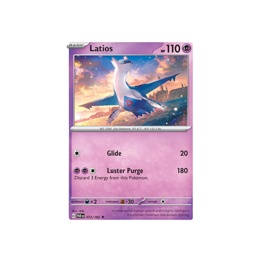  Pokemon TCG Latios [ 073/182 PAR ] [Scarlet & Violet: Paradox Rift] Lightly Played Holo 