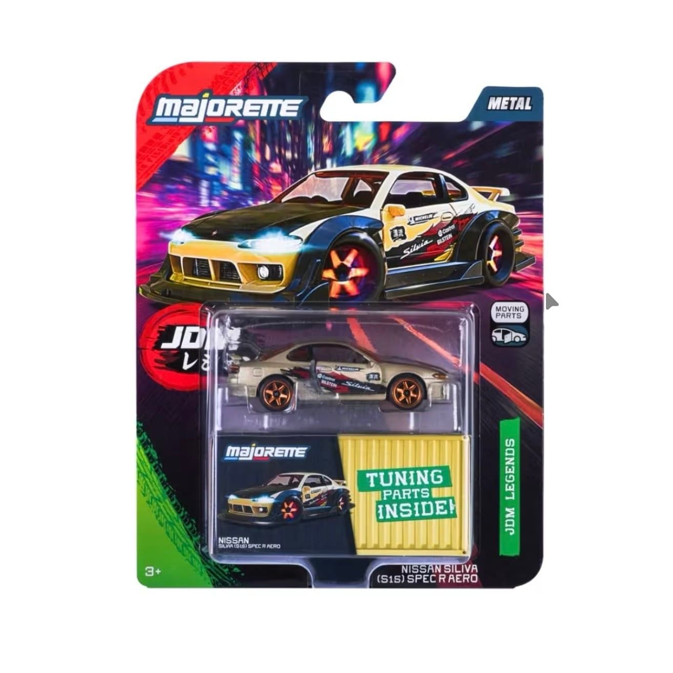  MAJORETTE - 1/64 JDM LEGENDS NISSAN SILVA S15 SPEC R AERO 