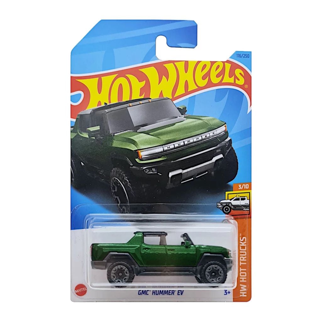  HOT WHEELS BASIC - GMC HUMMER EV GREEN - HKK58 