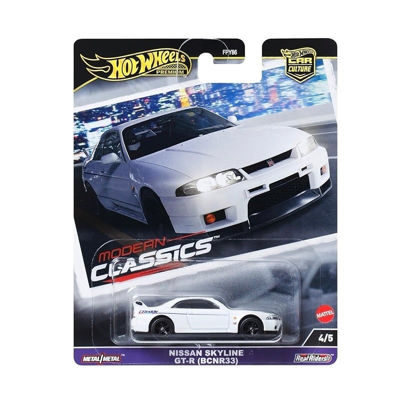  HOT WHEELS PREMIUM - NISSAN SKYLINE GT-R R33 MODERN CLASSICS - HRV99 