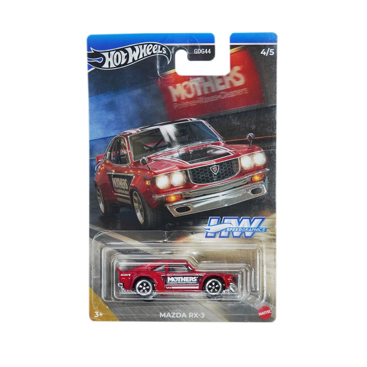  HOT WHEELS SILVER MAZDA RX-3 HRT07 