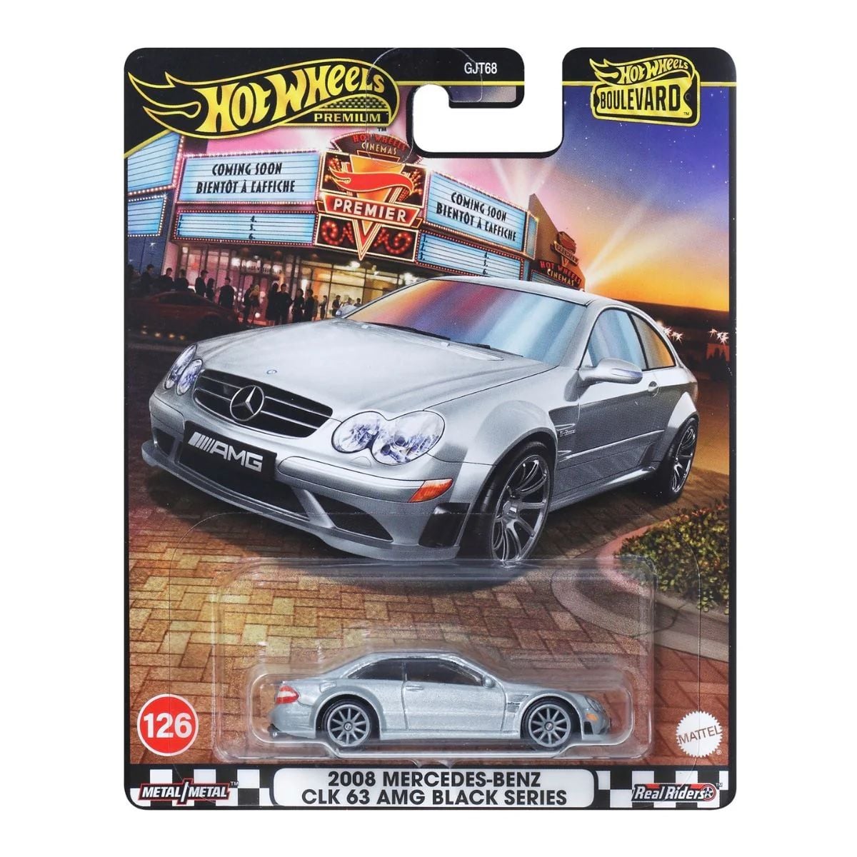 HOT WHEELS PREMIUM - 2008 MERCEDES-BENZ CLK 63 AMG BLACK SERIES - JBL07 