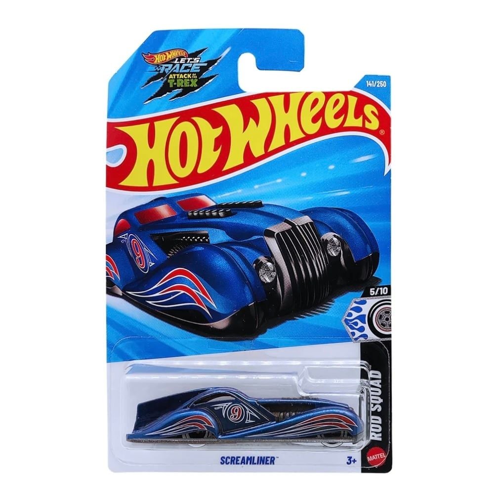  HOT WHEELS ROD SQUAD - SCREAMLINER BLUE - JJL19 