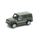  XCARTOYS - 1/64 BAIC BJ80 PEOPLE'S POLICE MOTORCYCLE ESCORT SET GREEN - T8-08 