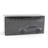  MINI GT - 1/64 NISSAN GT-R 2013 DARK METAL GRAY NISMO R35 CRS VERSION - 1089 