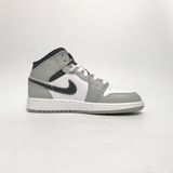  NIKE AIR JORDAN 1 MID LIGHT SMOKE GREY 554725-078 