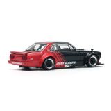  POP RACE - 1/64 SKYLINE GT-R V8 DRIFT HAKOSUKA ADVAN LIVERY - PR6481 