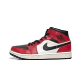  NIKE AIR JORDAN 1 MID CHICAGO BLACK TOE 554724-069 
