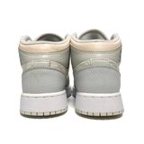  NIKE AIR JORDAN 1 MID SE GS SWOOSH LOGO GREY CAMO DD3235-100 