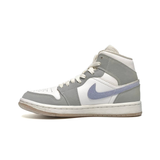  NIKE WMNS AIR JORDAN 1 MID GREY BLUE BQ6472-105 